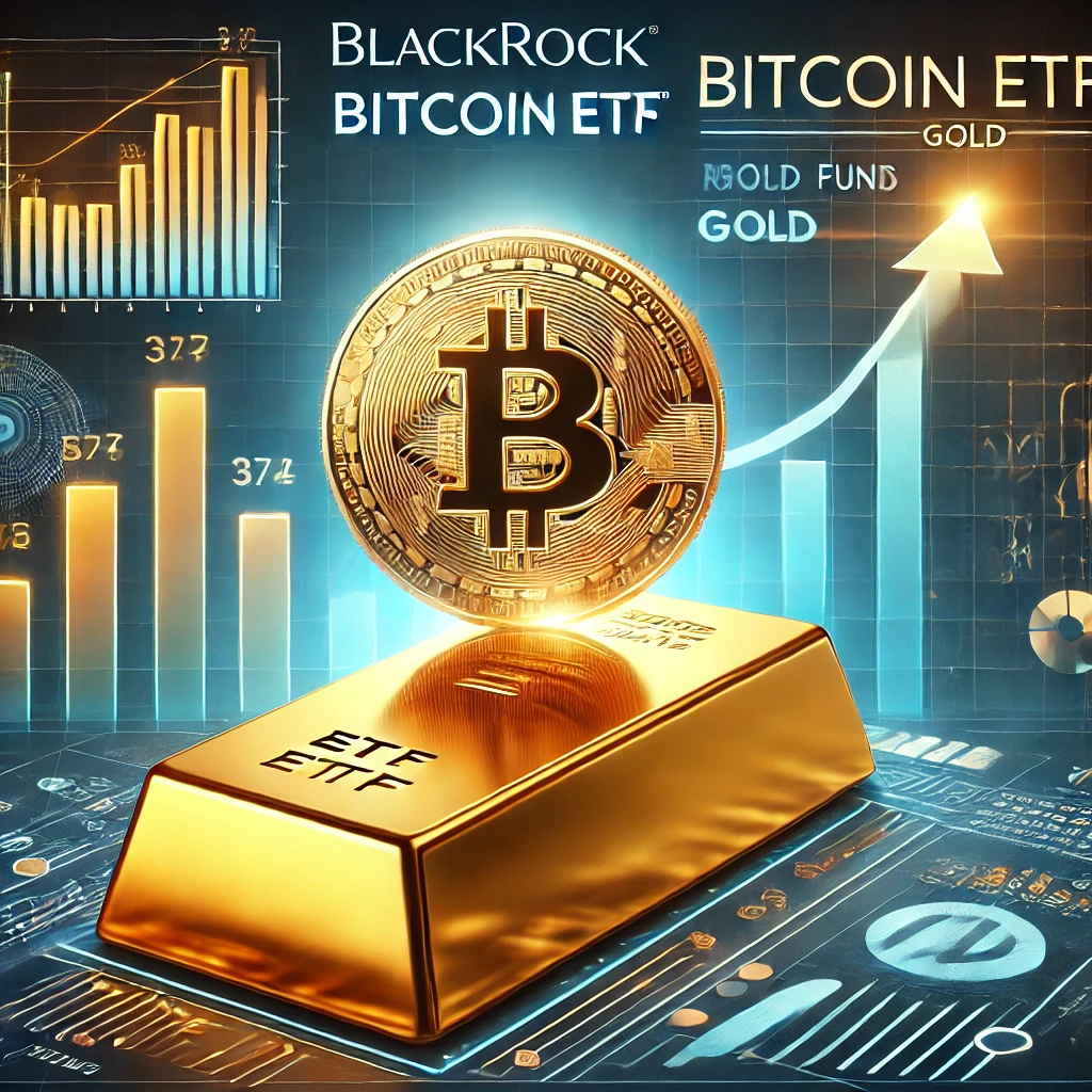 BlackRock Bitcoin ETF überholt Goldfonds BlackRock Bitcoin ETF überholt Goldfonds